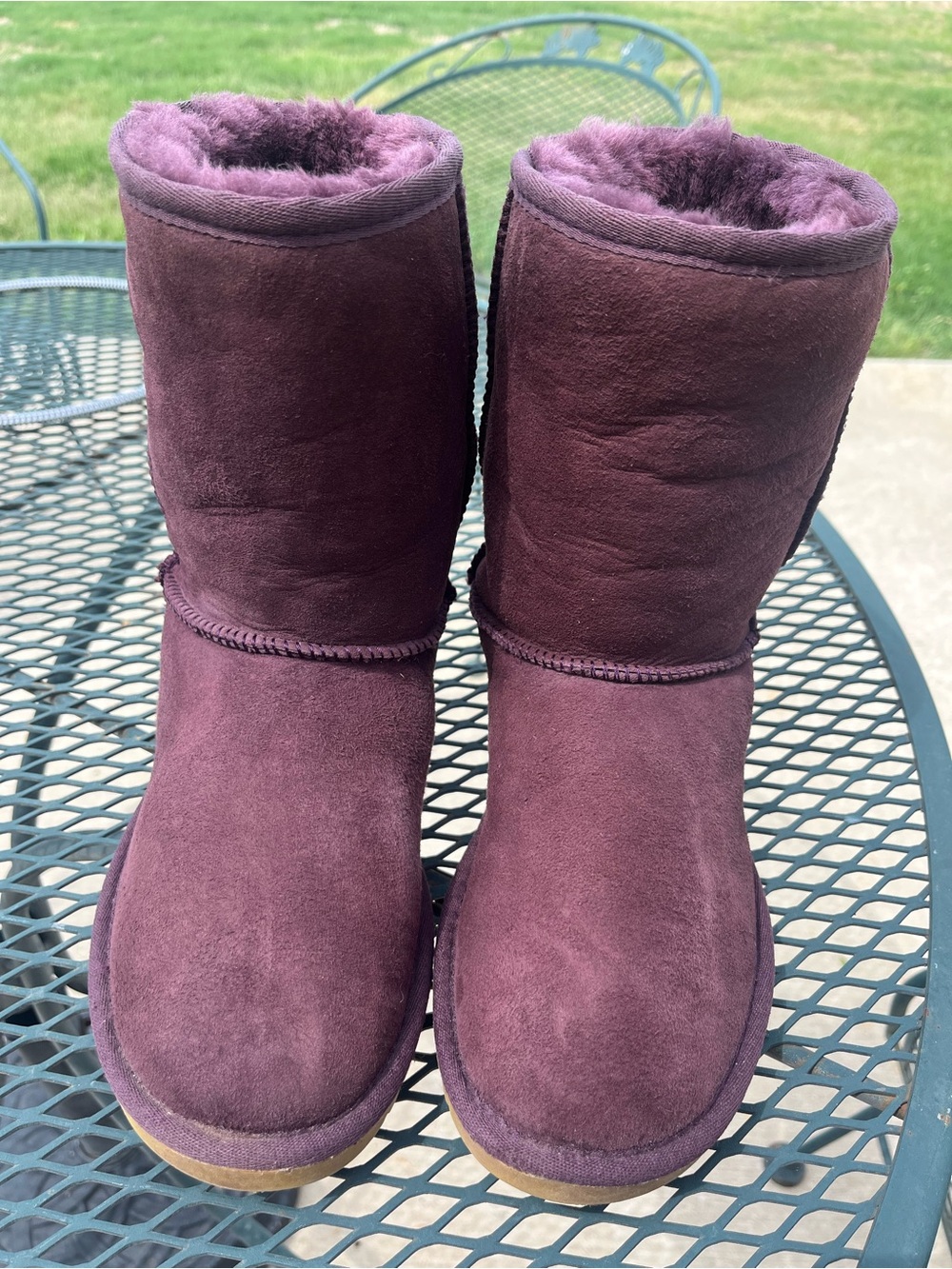 UGG Women's Mid-Calf Boots in Plum Suede